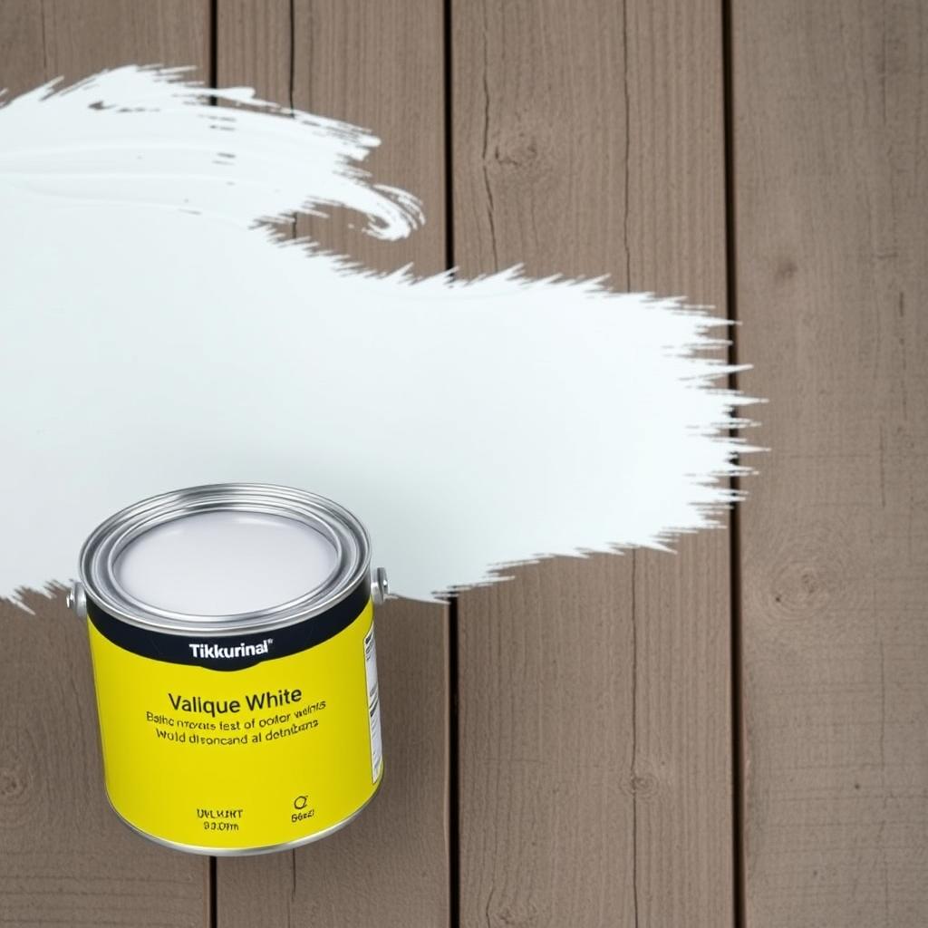 Biała farba do drewna na zewnątrz Tikkurila Valtti Opaque Biała farba do drewna na zewnątrz Tikkurila Valtti Opaque