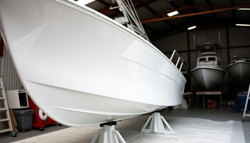 Biała farba do łodzi z laminatu Biała farba do łodzi z laminatu