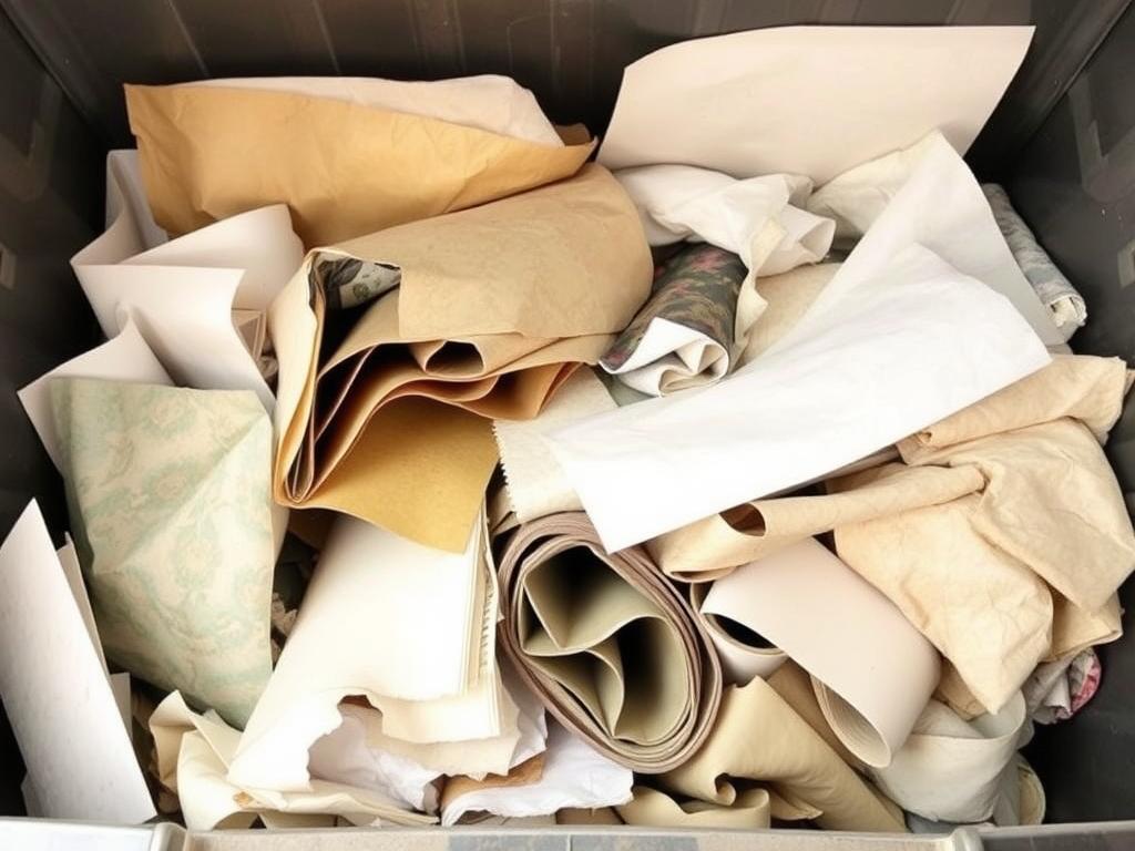 Błędy przy segregacji tapet - mieszanie różnych rodzajów tapet w jednym pojemniku