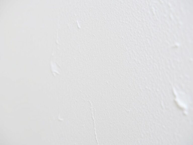 Gładź szpachlowa schnąca na ścianie w standardowych warunkach