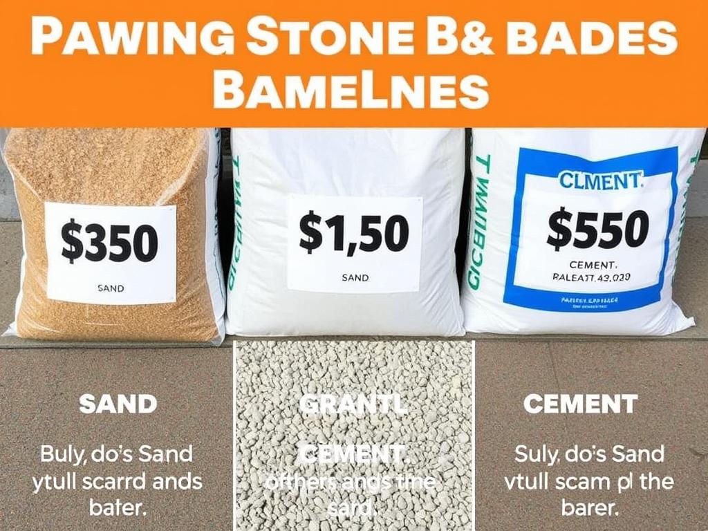 Koszty różnych rodzajów podsypek pod kostkę brukową