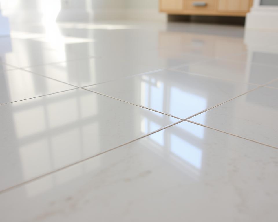 Lśniący gres szkliwiony po prawidłowej pielęgnacji