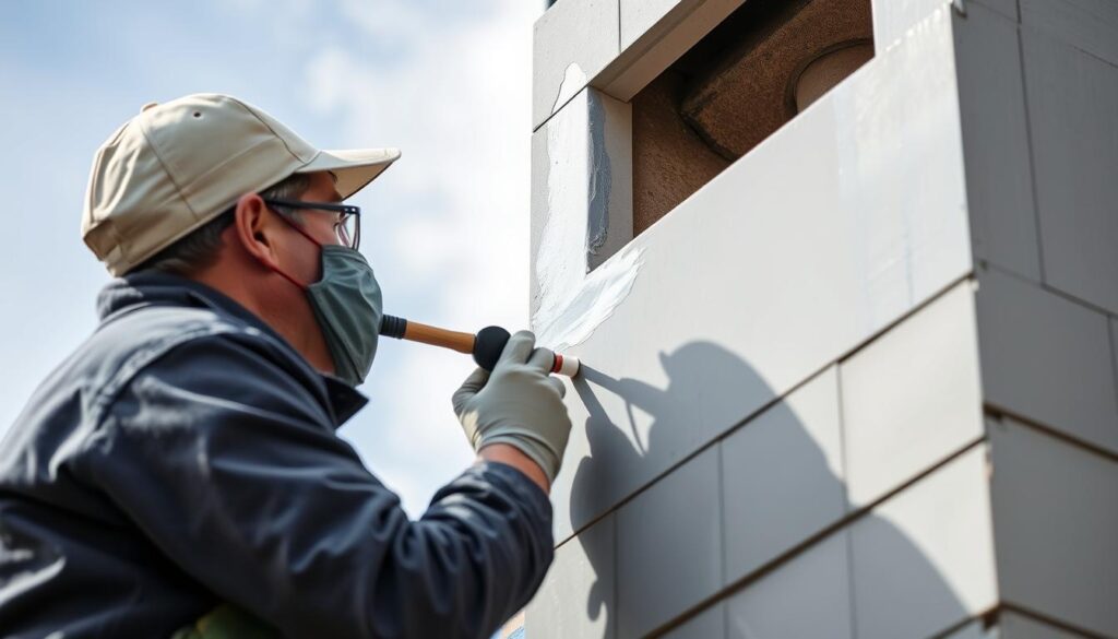 Malowanie komina zewnętrznego w optymalnych warunkach atmosferycznych