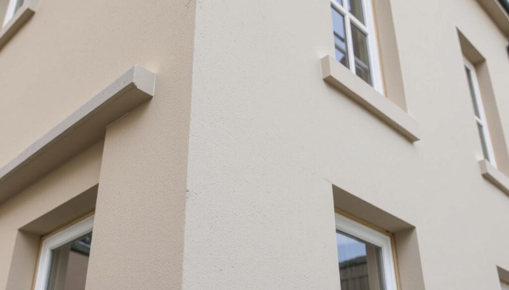 Narożniki do tynków cementowo-wapiennych na elewacji budynku