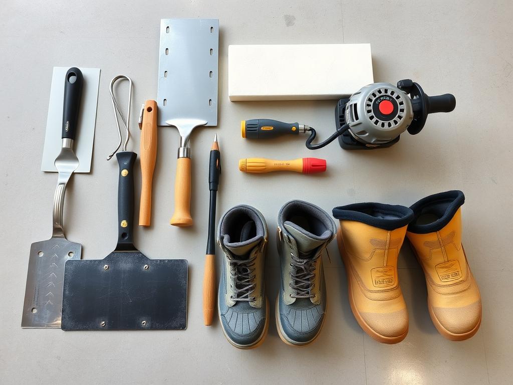 Narzędzia do zacierania betonu z gruszki