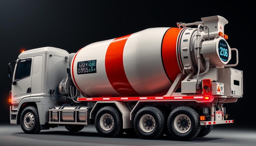 Nowoczesna gruszka betonu z zaawansowanymi systemami kontroli