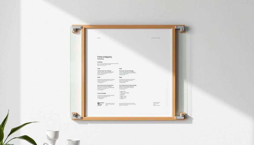 Plakat zabezpieczony przed zniszczeniem w antyramie