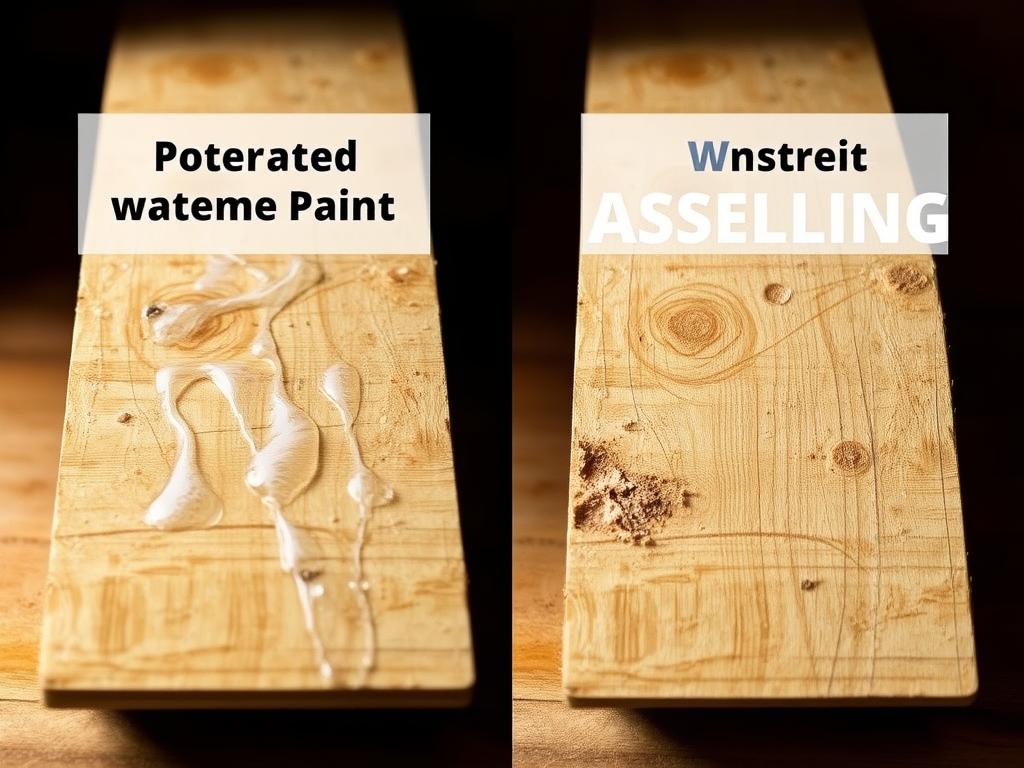 Płyta OSB wystawiona na działanie wilgoci - porównanie zabezpieczonej i niezabezpieczonej powierzchni