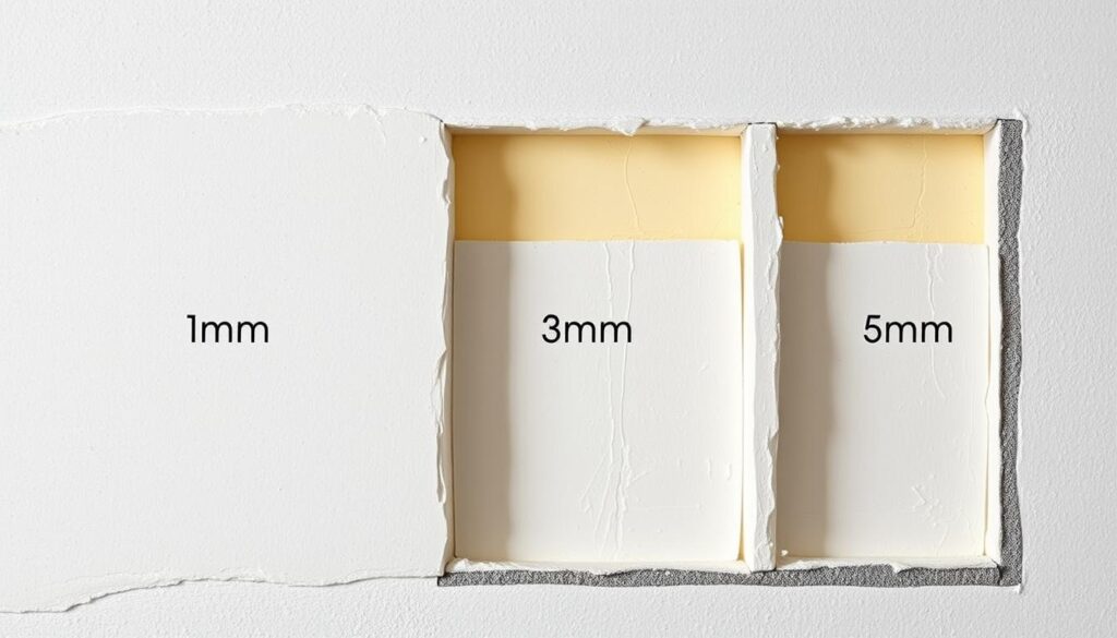 Porównanie różnych grubości warstw gładzi szpachlowej i ich wpływ na czas schnięcia