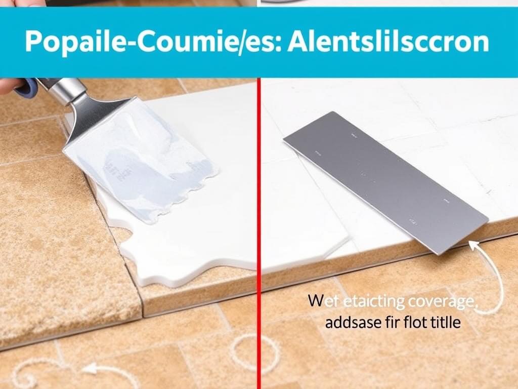 Prawidłowa technika nakładania kleju metodą kombinowaną przy układaniu płytek na zewnątrz