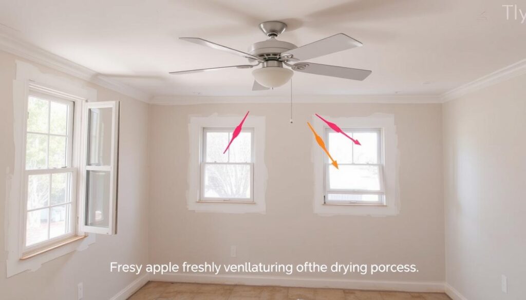 Prawidłowe wietrzenie pomieszczenia podczas schnięcia gładzi szpachlowej