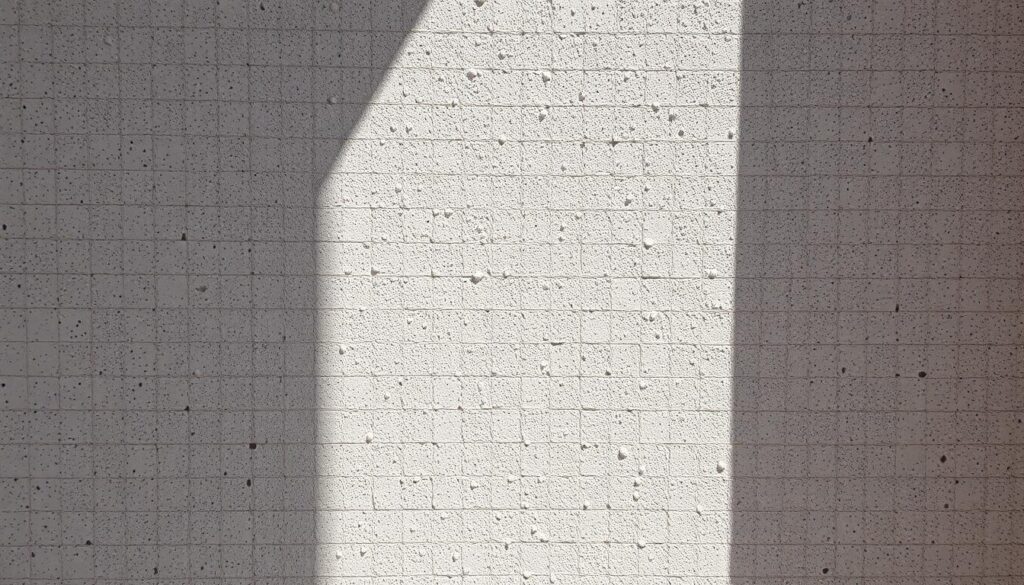 Prawidłowo wyschnięty tynk mozaikowy o idealnej strukturze i kolorze