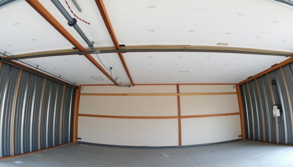 Proces ocieplania garażu blaszanego styropianem