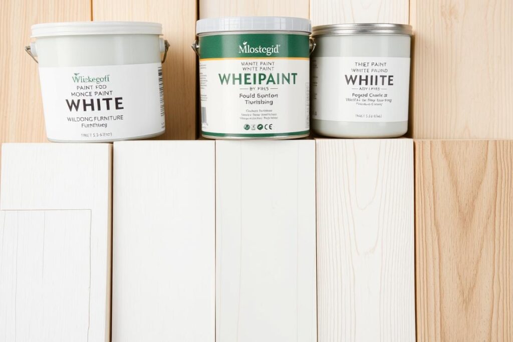 Różne rodzaje białej farby do mebli drewnianych Różne rodzaje białej farby do mebli drewnianych