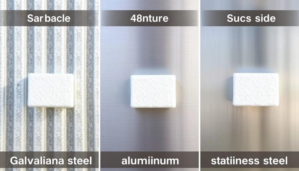 Różne rodzaje powierzchni metalowych do przyklejania styropianu