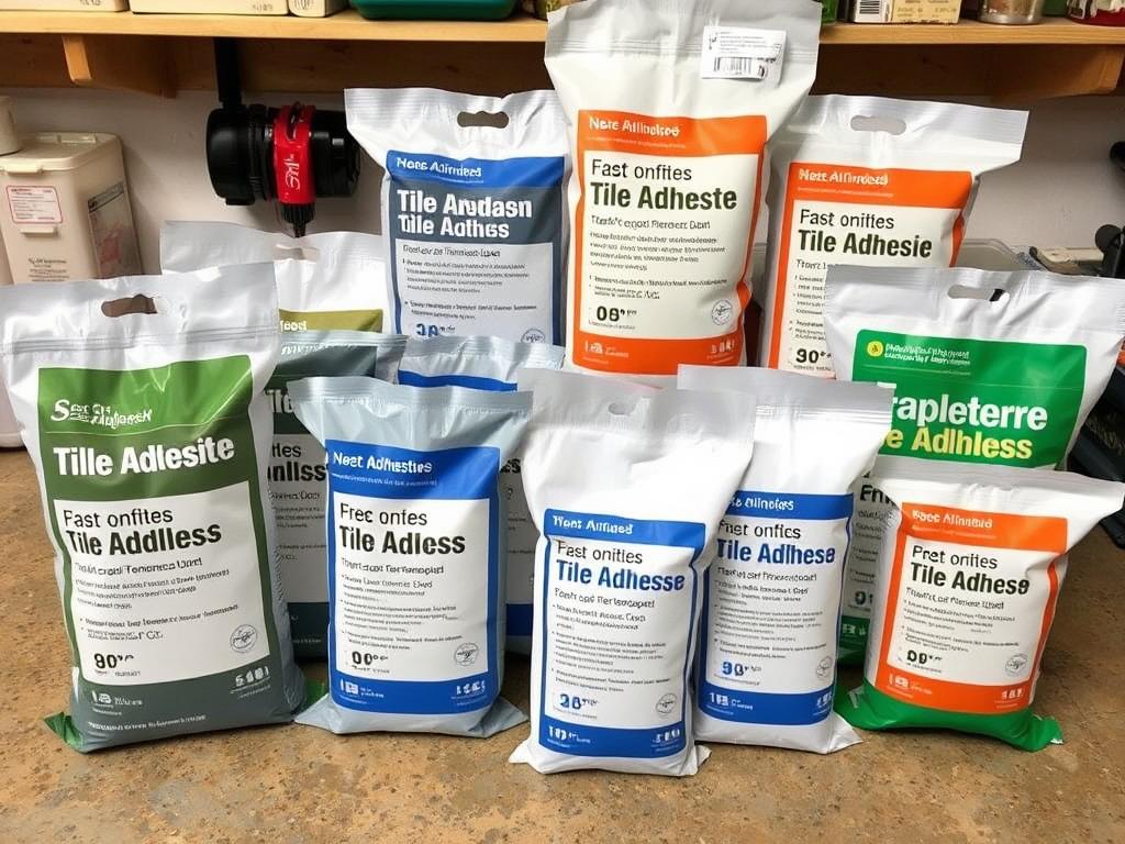 Różne rodzaje specjalistycznych klejów do płytek przeznaczonych do stosowania w trudnych warunkach temperaturowych