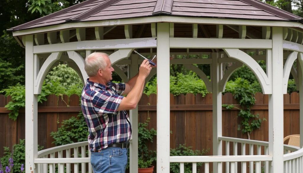 Rozwiązywanie problemów podczas malowania altany ogrodowej Rozwiązywanie problemów podczas malowania altany ogrodowej