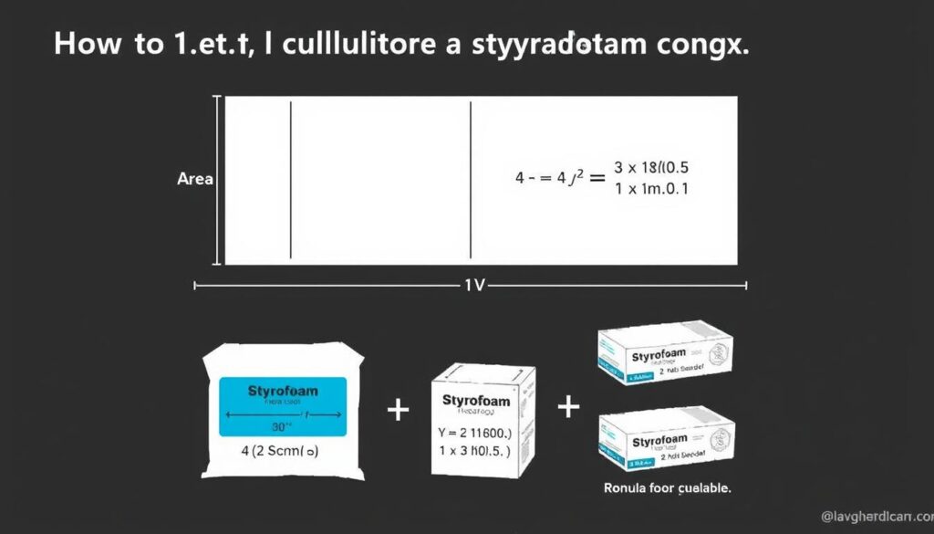 Schemat obliczania ilości styropianu potrzebnego do izolacji