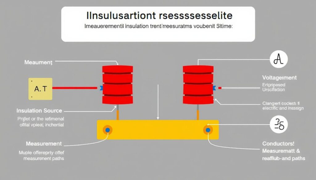Schemat pomiaru rezystancji izolacji w instalacji elektrycznej