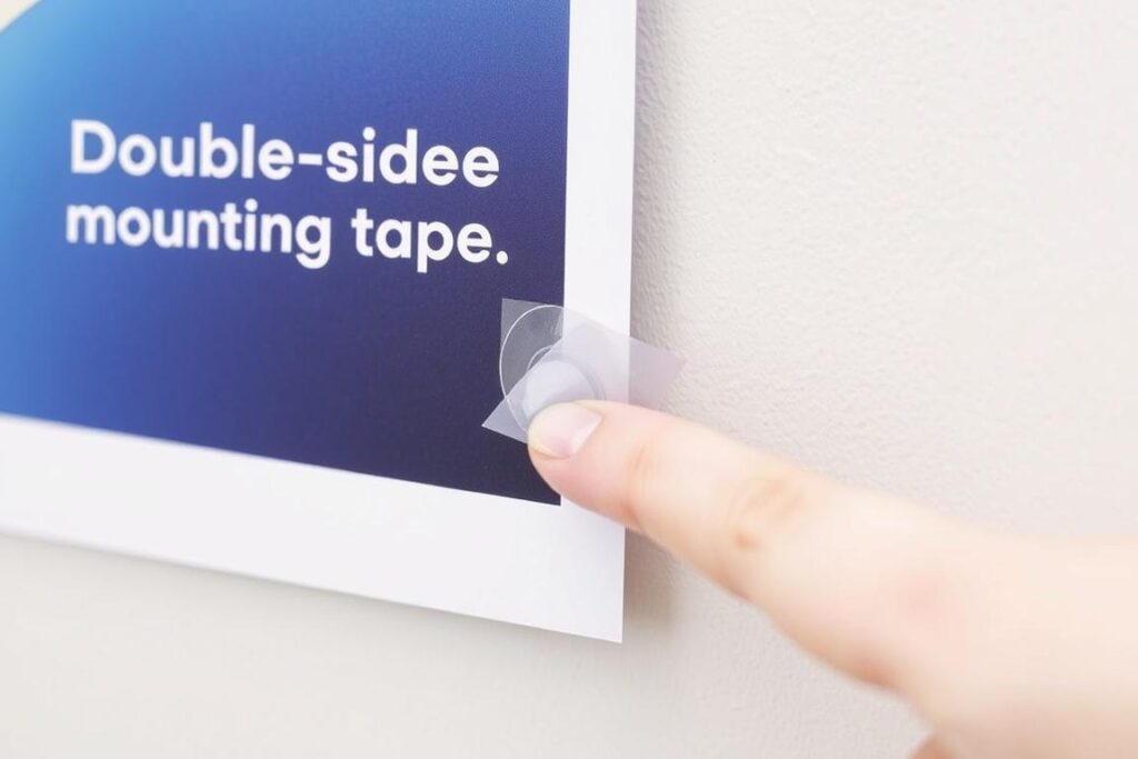 Taśma montażowa dwustronna używana do wieszania plakatu