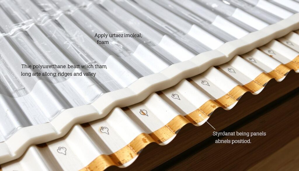 Technika przyklejania styropianu do blachy trapezowej