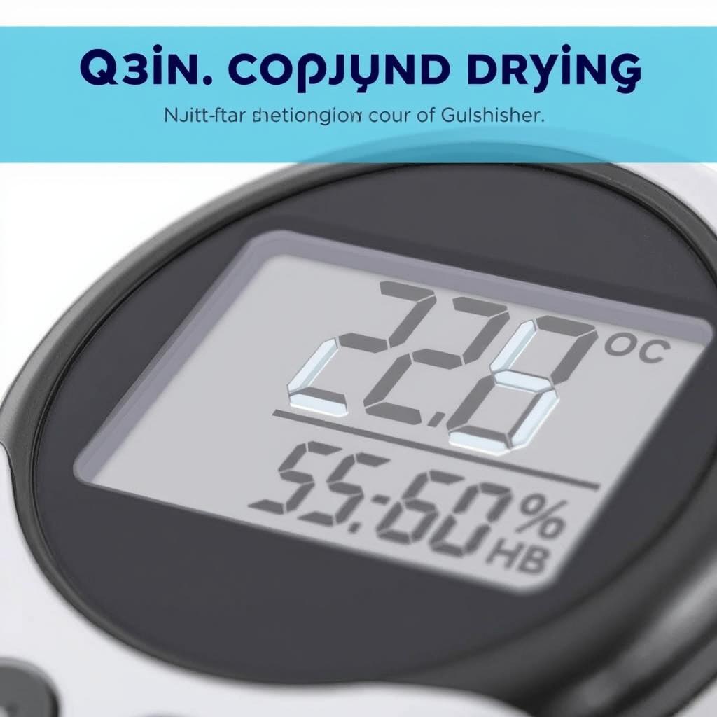 Termometr i higrometr pokazujące optymalne warunki do schnięcia gładzi szpachlowej