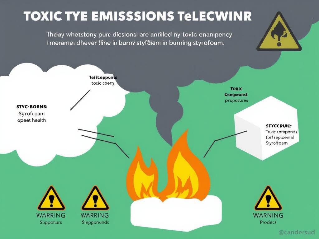 Toksyczne substancje uwalniane podczas spalania styropianu, czy styropian wrzucamy do plastiku