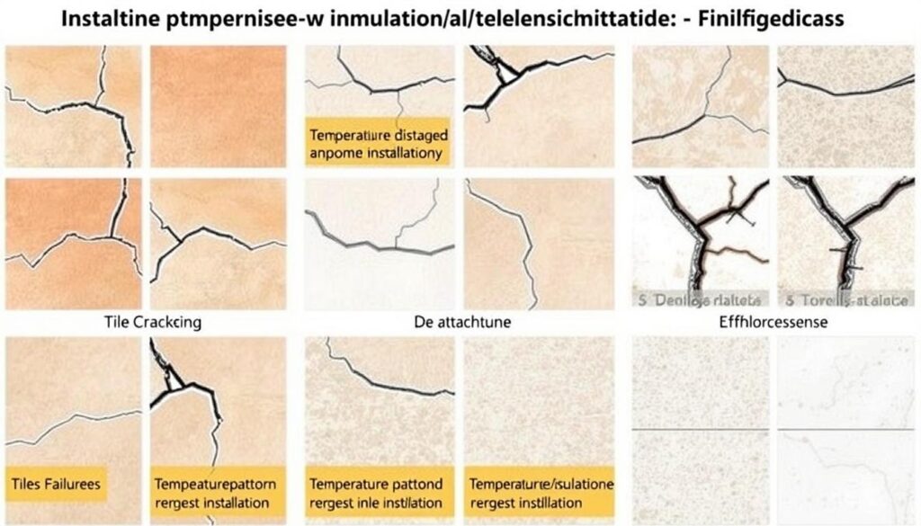 Typowe uszkodzenia płytek spowodowane błędami przy układaniu w nieodpowiednich warunkach temperaturowych