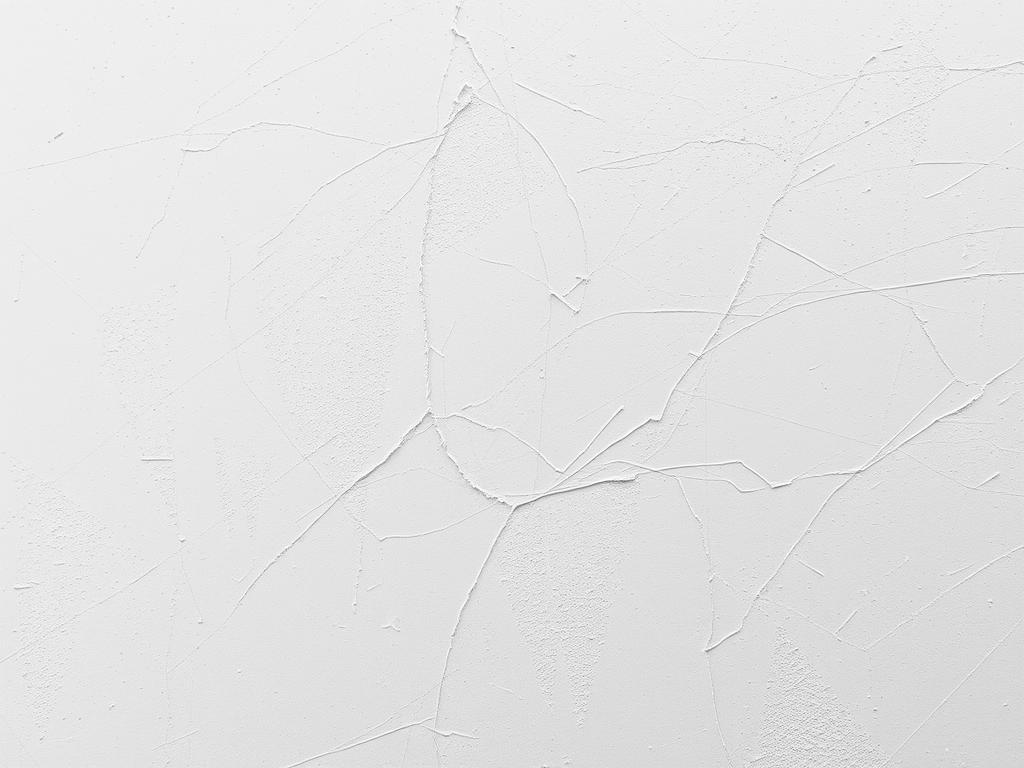 Widoczne ślady kabli pod tynkiem na ścianie