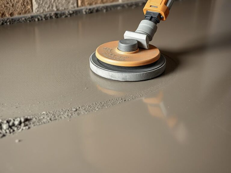 Zacieranie betonu z gruszki w odpowiednim momencie