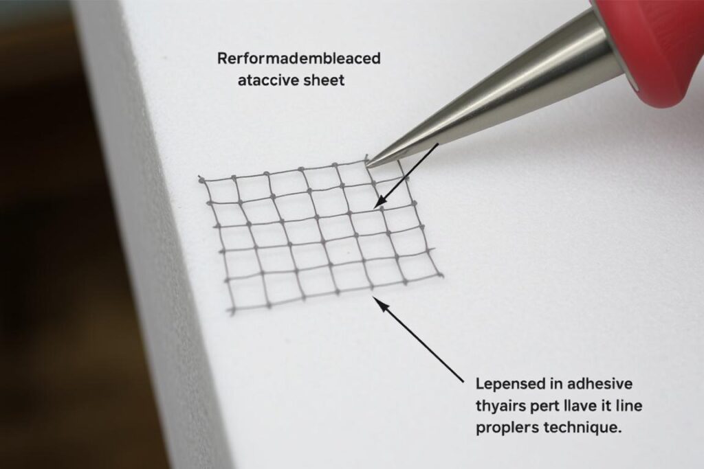 Zastosowanie siatki wzmacniającej na styropianie przyklejonym do blachy