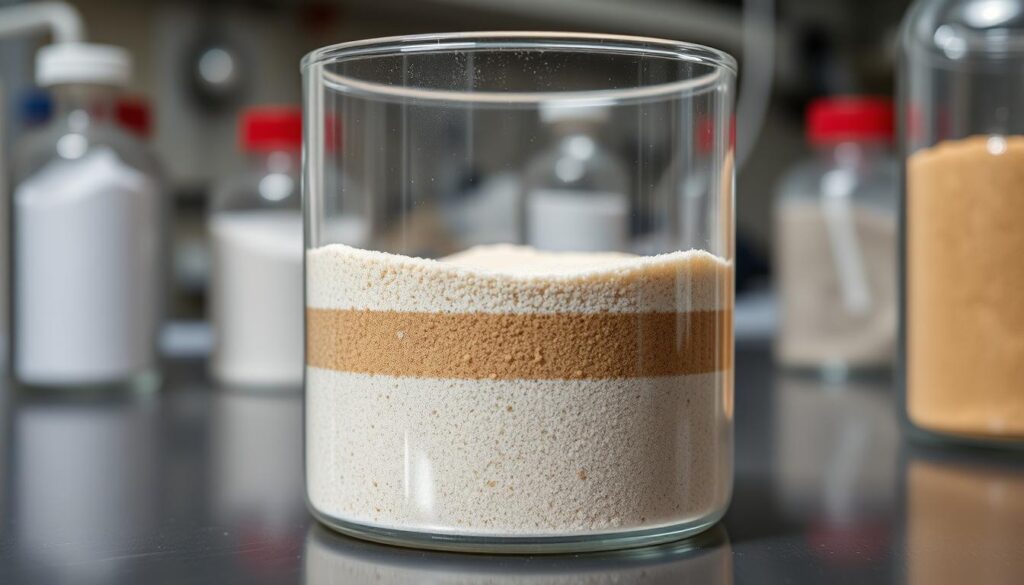 Badanie jakości piasku do zaprawy murarskiej - test sedymentacji