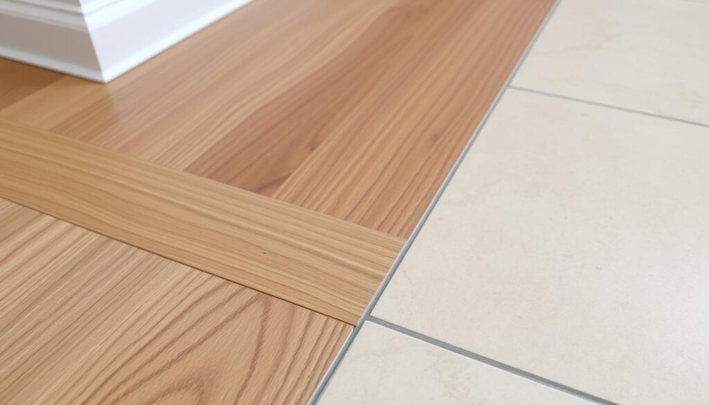 Estetyczne połączenie paneli podłogowych z płytkami ceramicznymi