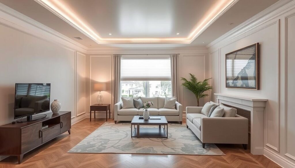 Gotowa ściana z lamelami od podłogi do sufitu Gotowa ściana z lamelami od podłogi do sufitu