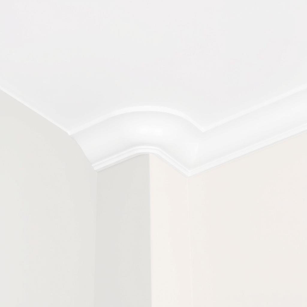 Metoda podziału kolorystycznego z sufitem schodzącym na ścianę