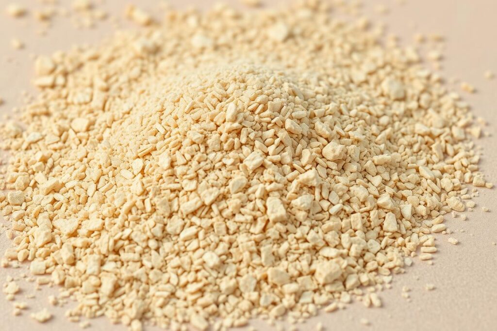 Piasek łamany do zaprawy murarskiej z widocznymi ostrymi krawędziami ziaren