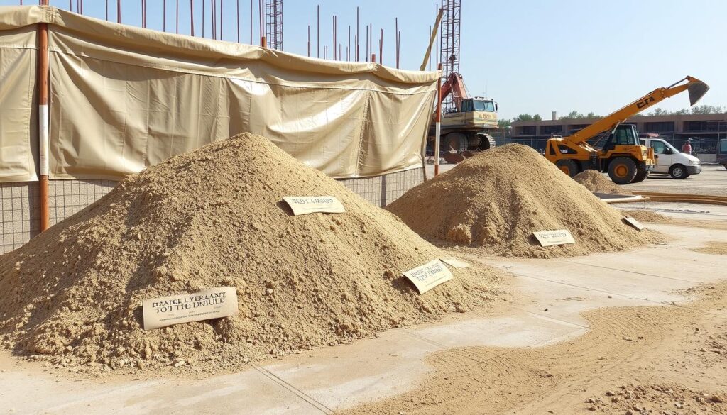 Prawidłowe przechowywanie piasku do zaprawy murarskiej na placu budowy