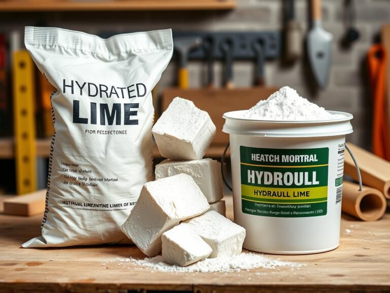 Różne rodzaje wapna do zaprawy murarskiej - wapno hydratyzowane, palone i hydrauliczne