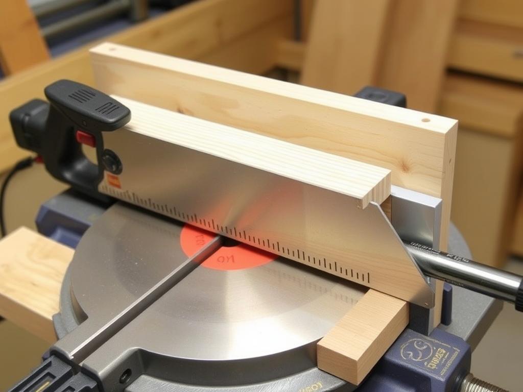 Skrzynka uciosowa z piłą do cięcia listew pod kątem 45 stopni